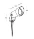 Zambelis Outdoor Spike Black 1xGU10 LED IP54-3