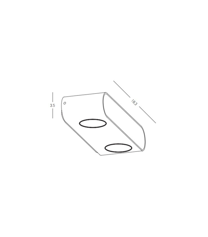 Zambelis Outdoor Up Down Wall Lamp Graphite LED 3000K IP54 10W-7