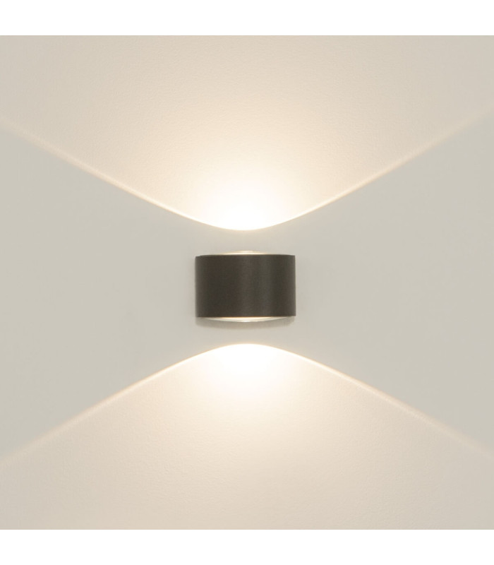 Orisca Outdoor Up Down Wall Lamp Graphite LED 3000K IP54-4