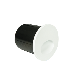 Celora Round Outdoor Recessed Wall Lamp Sandy White LED 3000K IP65-1