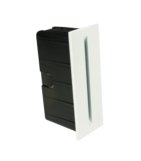 Celora Rectangle Outdoor Recessed Wall Lamp Sandy White LED 3000K IP65-1