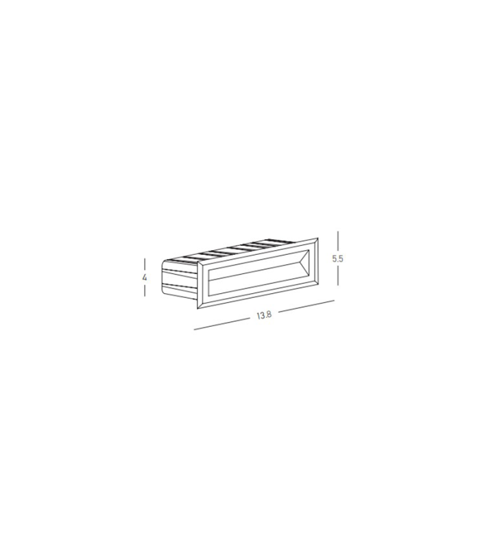 Marvios Outdoor Recessed Wall Lamp Graphite LED 3000K IP65-3