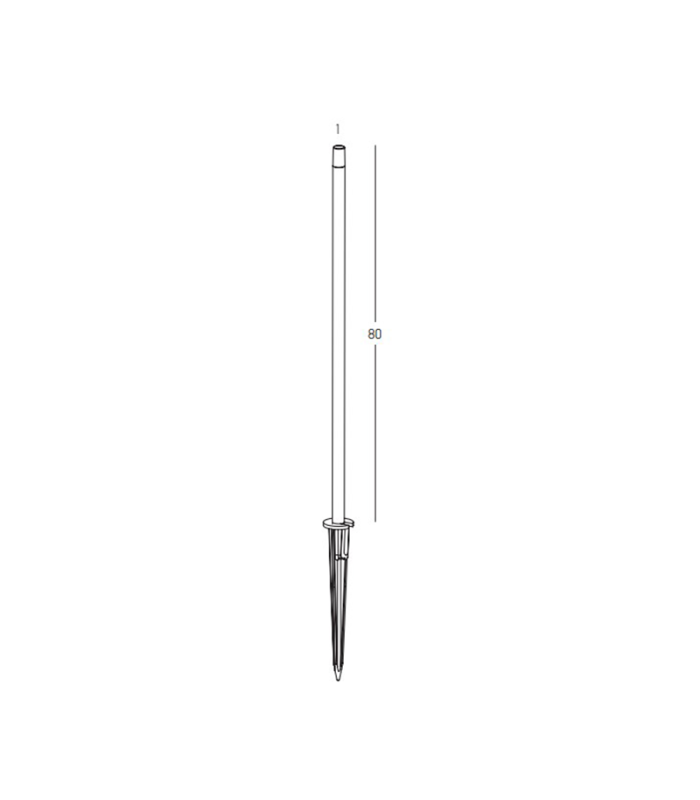Orlais 80cm Outdoor Spike Dark Brown LED 2700ΚK IP65-3