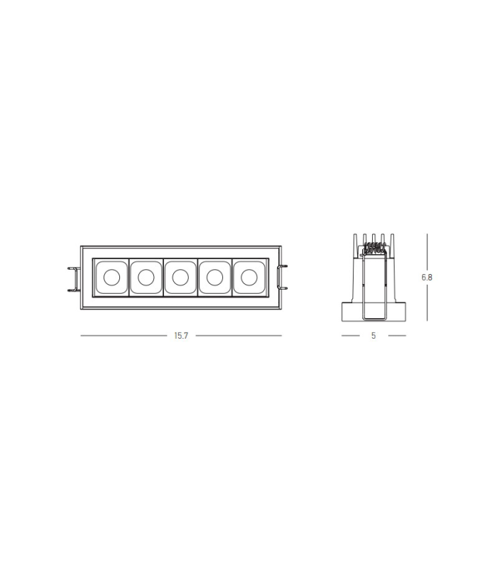 Rionel Outdoor Recessed Downlight Sandy White LED 3000K IP65-3