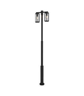 Zambelis Outdoor Lamp Posts Sandy Black 2xE27 IP65-1