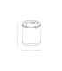 Zambelis Outdoor Surface Mounted Downlight Graphite LED 3000K IP65-3