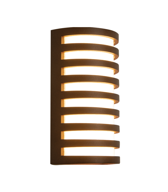 Orlith Outdoor Flush Wall Lamp Dark Brown LED 3000K IP65-1