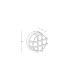 Orlith Round Outdoor Flush Wall Lamp Dark Brown LED 3000K IP65-5