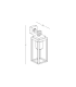 Zambelis Outdoor Wall Lantern Dark Brown 1xE27 IP65-3