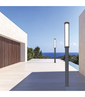 Zambelis Outdoor Lamp Posts Graphite LED 3000K IP65 17W-2