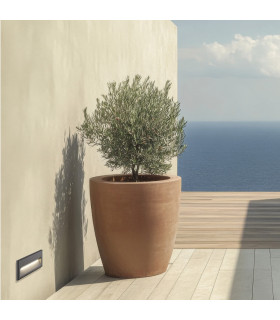 Zambelis Rectangle Outdoor Flush Wall Lamp Graphite LED 3000K IP65-2