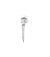 Zambelis 5cm Outdoor Spike Graphite LED 3000K IP65-3