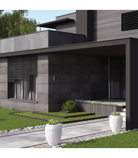 Zambelis 20cm Outdoor Modern Wall Lamp Graphite LED 3000K IP65-2