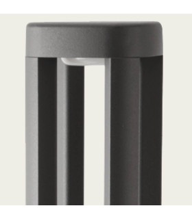 Zambelis 10.2cm Outdoor Bollard Graphite LED 3000K IP54 7W-2