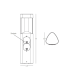 Zambelis 12.8cm Outdoor Bollard Graphite LED 3000K IP54 7W-6