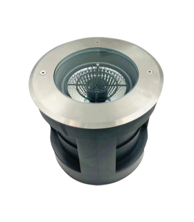 Zambelis 16cm Outdoor Recessed Ground Light Stainless Steel LED 3000K IP67-1