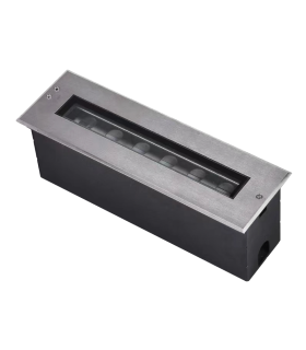 Zambelis 33cm Outdoor Recessed Ground Light Stainless Steel LED 3000K IP67-1