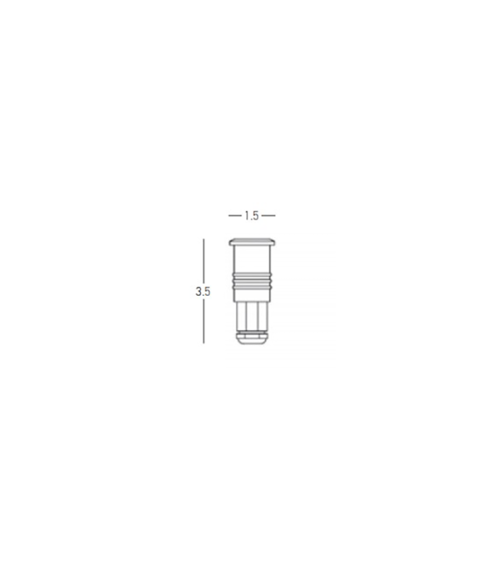 Zambelis Outdoor Recessed Ground Light Stainless Steel LED 3000K IP68-3