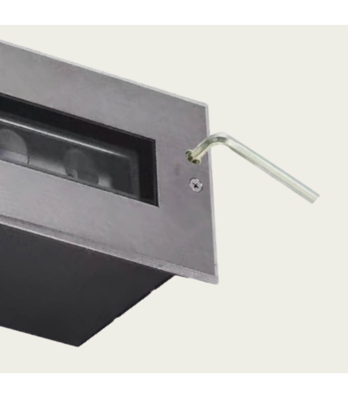 Zambelis 33cm Outdoor Recessed Ground Light Stainless Steel LED 3000K IP67-3