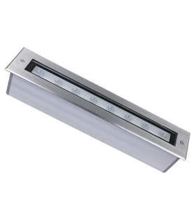 Zambelis 50cm Outdoor Recessed Ground Light Stainless Steel LED 3000K IP67-1