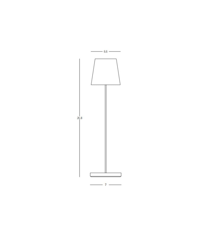 Calira Outdoor Portable Lamp Black LED 3000K IP54 Dimmable-5