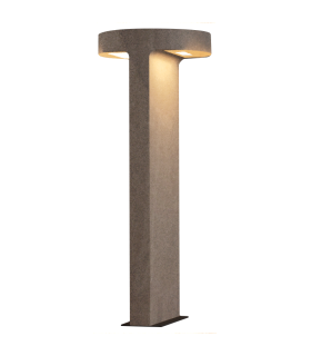 Zyria Twin Light Outdoor Bollard Natural Concrete LED 3000K IP65-1
