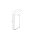 Zyria Outdoor Bollard Natural Concrete LED 3000K IP65-4