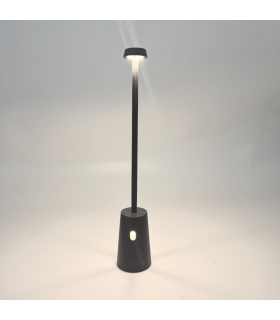Selune Outdoor Portable Lamp Black LED 3000K IP44 Step Dimming-2