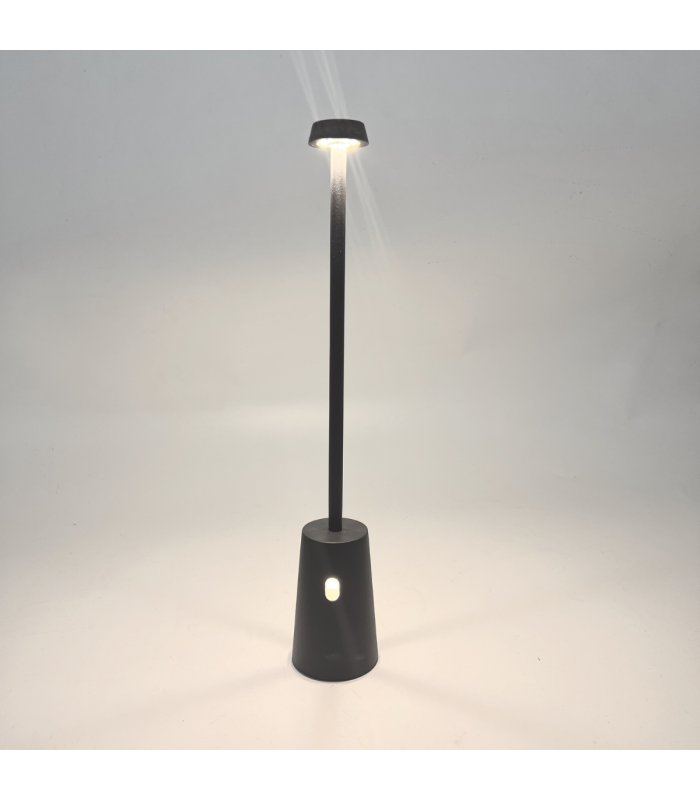 Selune Outdoor Portable Lamp Black LED 3000K IP44 Step Dimming-2