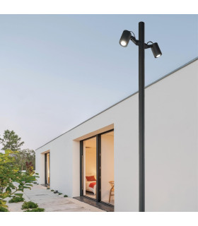 Calisto 2 Light Outdoor Lamp Posts Sandy Black LED 3000K IP65-2