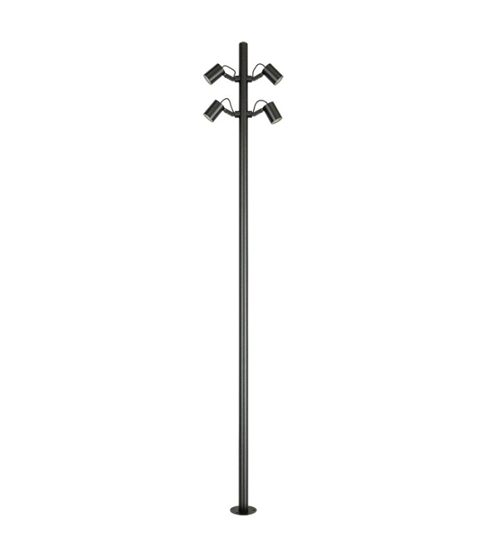 Calisto 4 Light Outdoor Lamp Posts Sandy Black LED 3000K IP65-1