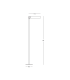 Zambelis 15.2cm Outdoor Bollard Sandy Black LED 3000K IP65 8W-4