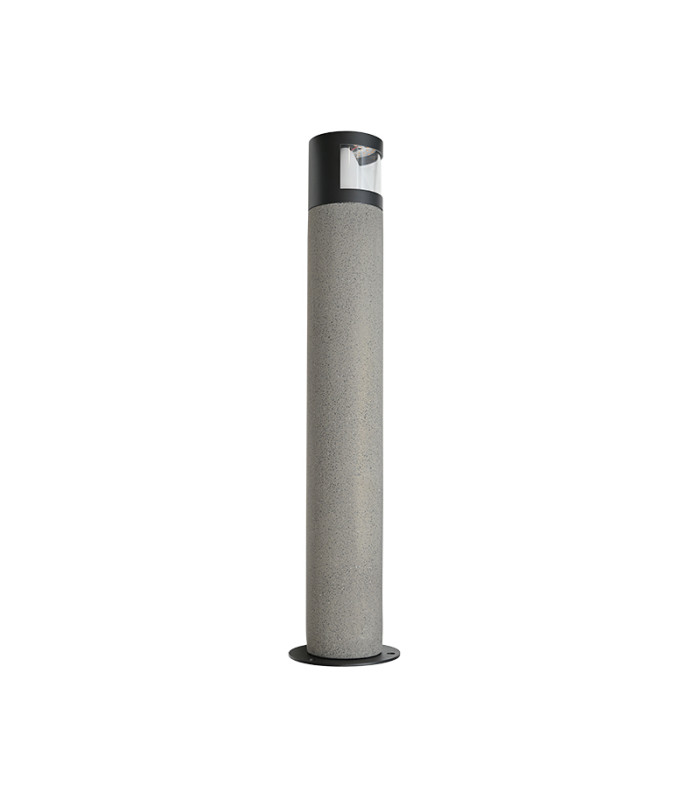 Selena Outdoor Bollard Natural Concrete-Black Directional Light LED 3000K IP65-1