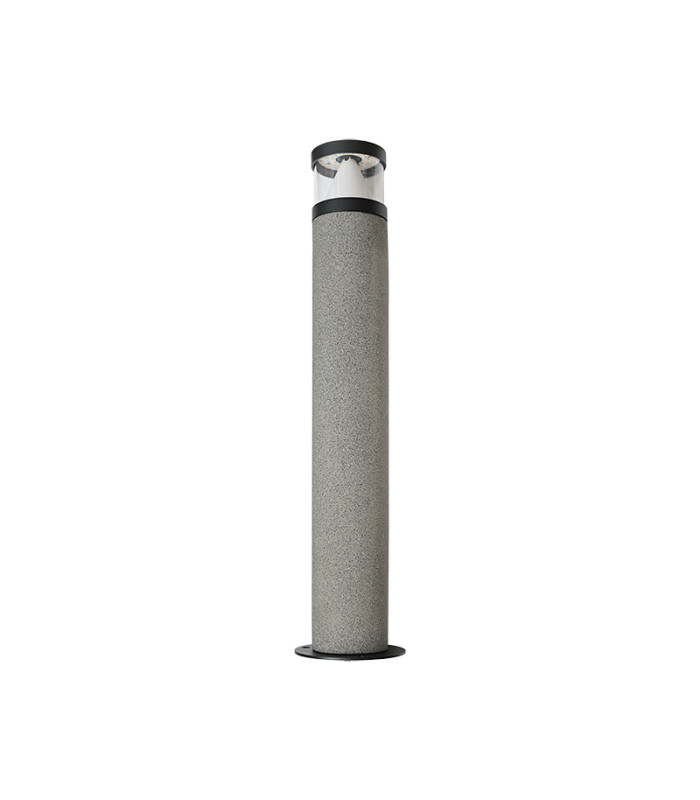 Selena Outdoor Bollard Natural Concrete-Black LED 3000K IP65-1