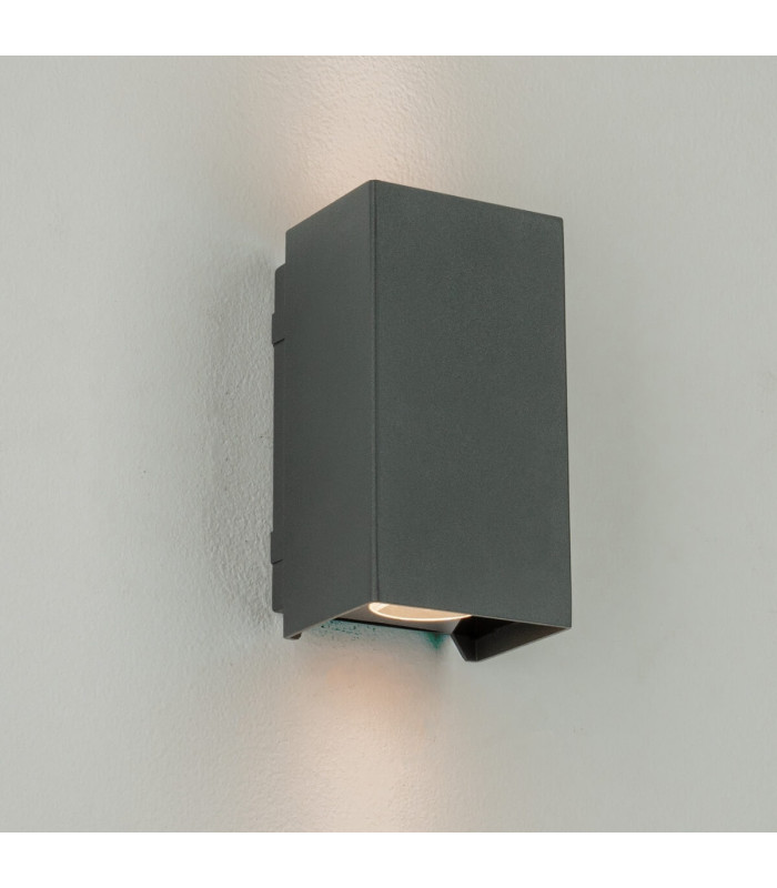 Zambelis Outdoor Up Down Wall Lamp Graphite LED 3000K IP65-2