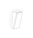 Astrid 18cm Outdoor Flush Wall Lamp Graphite LED 3000K IP65-3