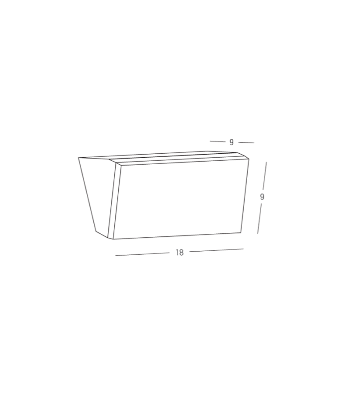 Astrid 9cm Outdoor Flush Wall Lamp Graphite LED 3000K IP65-3