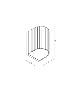 Arlina Outdoor Wall Down Lamp Grey Beige LED 3000K IP54-2