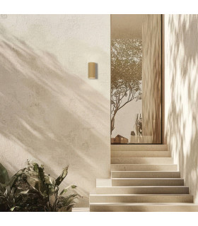 Arlina Outdoor Up Down Wall Lamp Grey Beige LED 3000K IP54-2