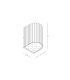 Arlina Outdoor Wall Down Lamp Graphite LED 3000K IP54-2