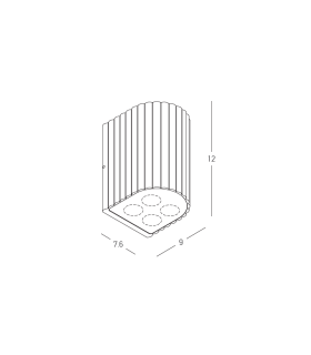 Arlina Outdoor Wall Down Lamp Graphite LED 3000K IP54-2