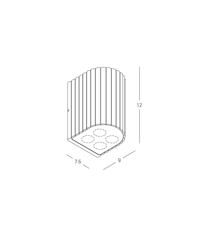 Arlina Outdoor Wall Down Lamp Graphite LED 3000K IP54-2