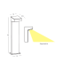 Zambelis Outdoor Bollard Graphite LED 3000K IP65 12W-5