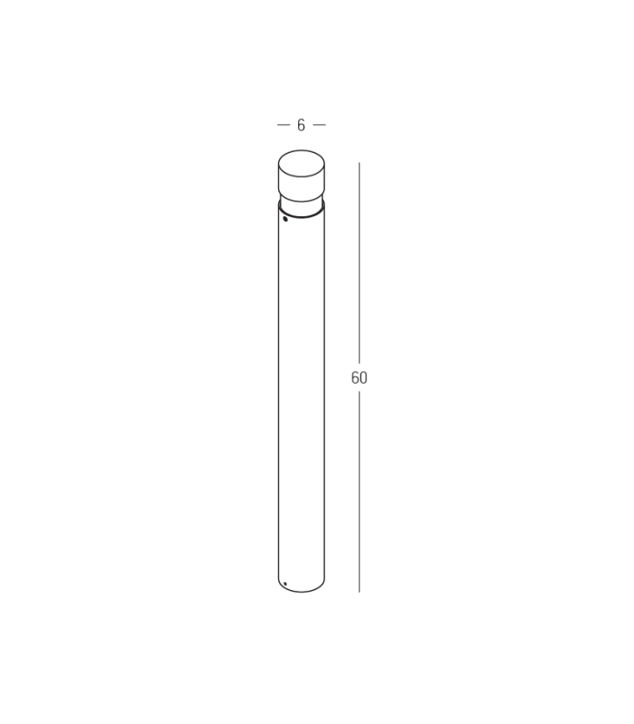Elyon Round Outdoor Bollard Dark Coffee LED 3000K IP65-3