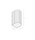 Arlina Outdoor Up Down Wall Lamp Graphite LED 3000K IP54-4