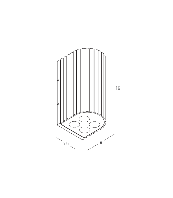 Arlina Outdoor Up Down Wall Lamp Graphite LED 3000K IP54-4