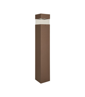 Elyon Square Outdoor Bollard Dark Coffee LED 3000K IP65-1