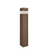 Elyon Square Outdoor Bollard Dark Coffee LED 3000K IP65-1