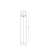 Elyon Square Outdoor Bollard Dark Coffee LED 3000K IP65-3