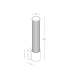Zambelis Outdoor Modern Wall Lamp Graphite LED 3000K IP54-4